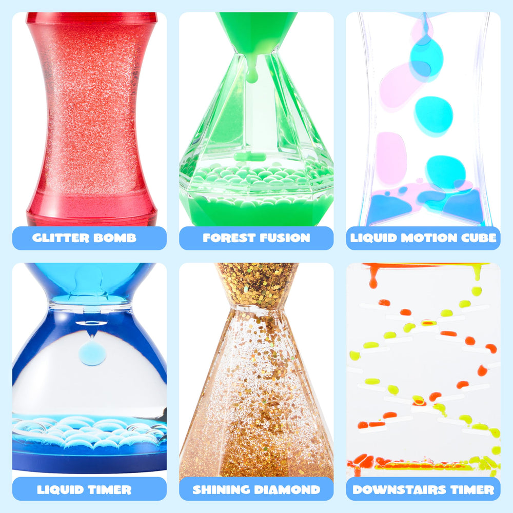 JOYIN blue liquid timer delivers slow, steady drops for concentration.
