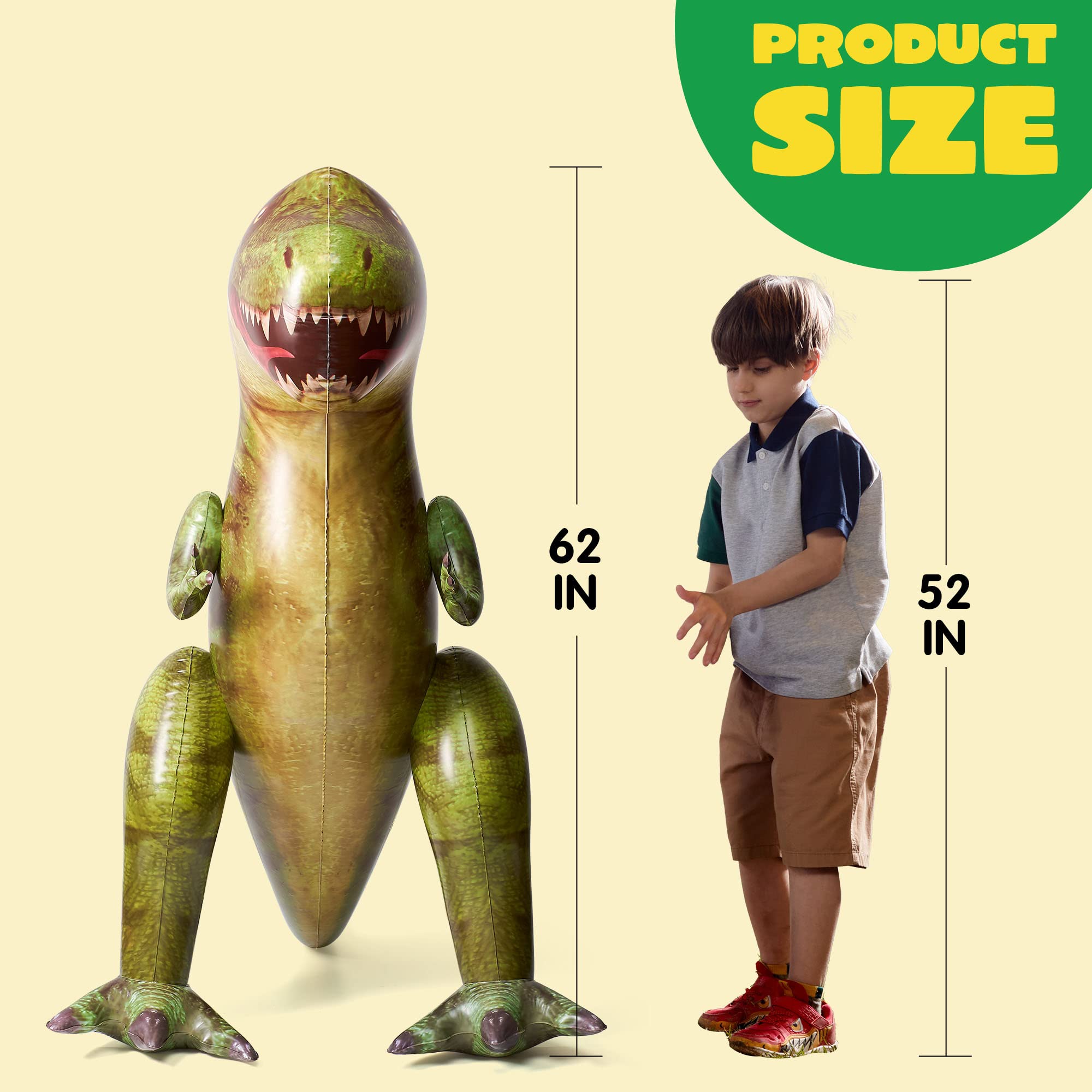JOYIN 62-inch T-Rex inflatable for home party displays
