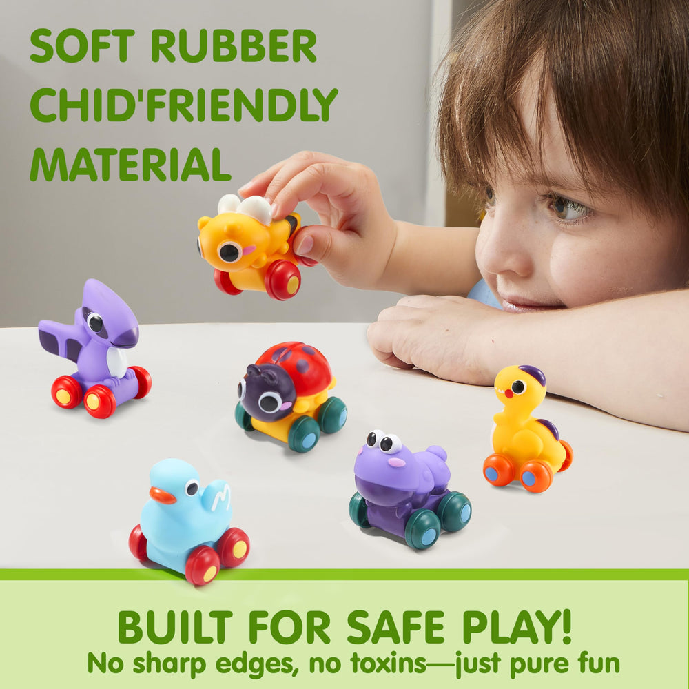 JOYIN Animal Cars frog — soft vehicle toy for bath and sensory play.
