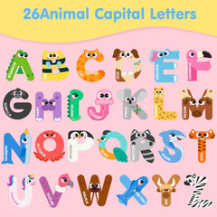 JOYIN animal-letter magnets spark imaginative play on metal surfaces.