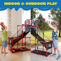 JOYIN arcade basketball four inflatable balls for versatile indoor games