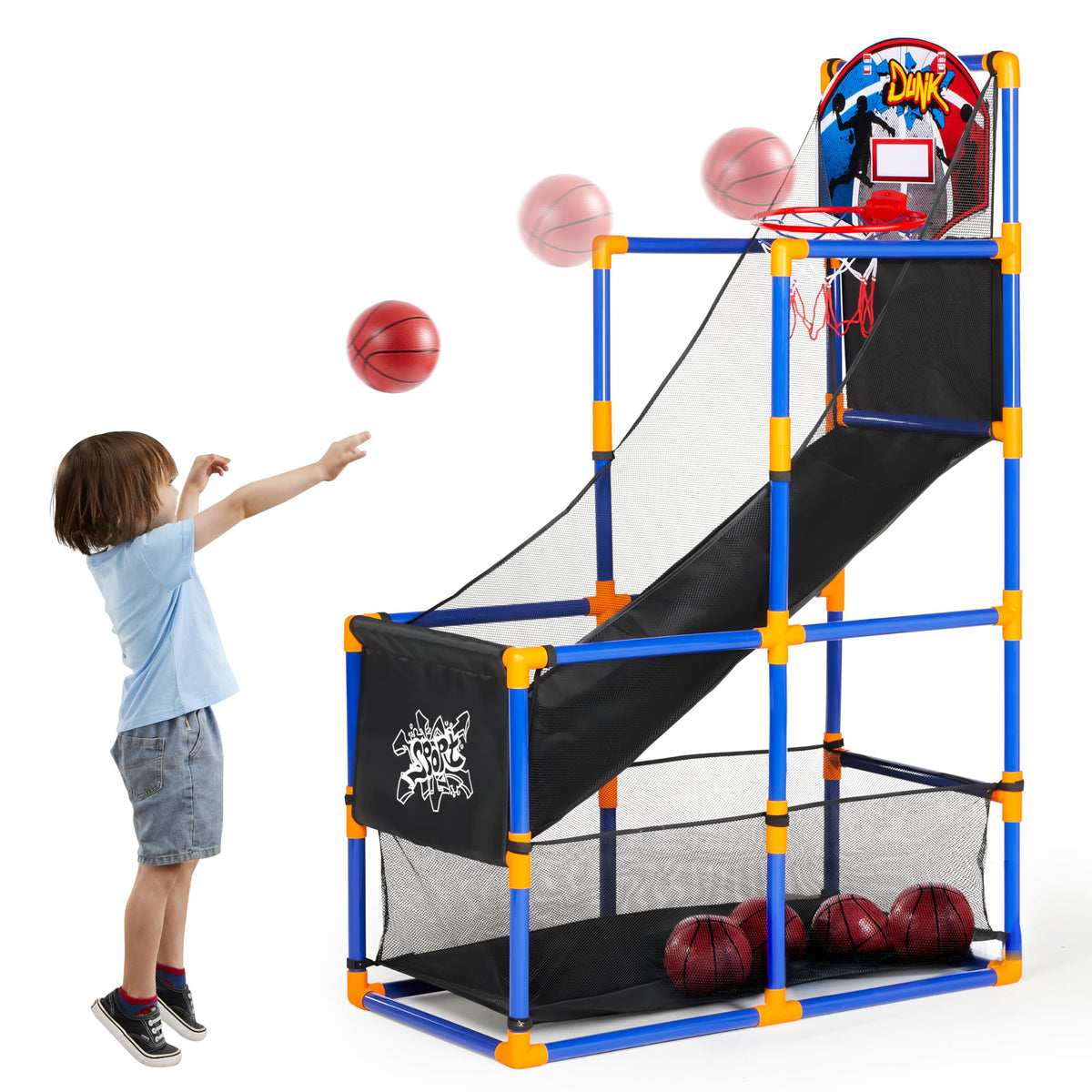 JOYIN arcade basketball stand ideal for indoor or outdoor play.