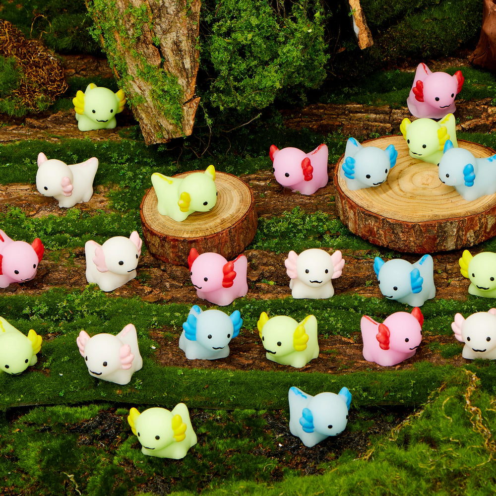 JOYIN axolotl mochi squishy blue design ideal as cute classroom prizes