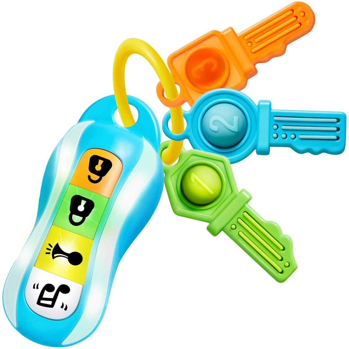 JOYIN Baby Car Keys Teether close-up showing grip friendly keys for teething