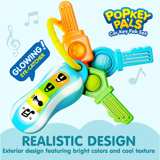 JOYIN Baby Car Keys Teether illuminated key for visual engagement during play