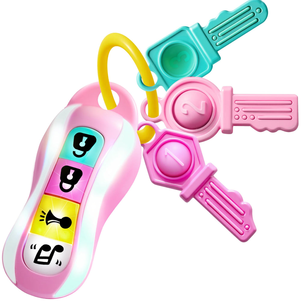 JOYIN baby car keys teether with music and lights for on-the-go engagement.