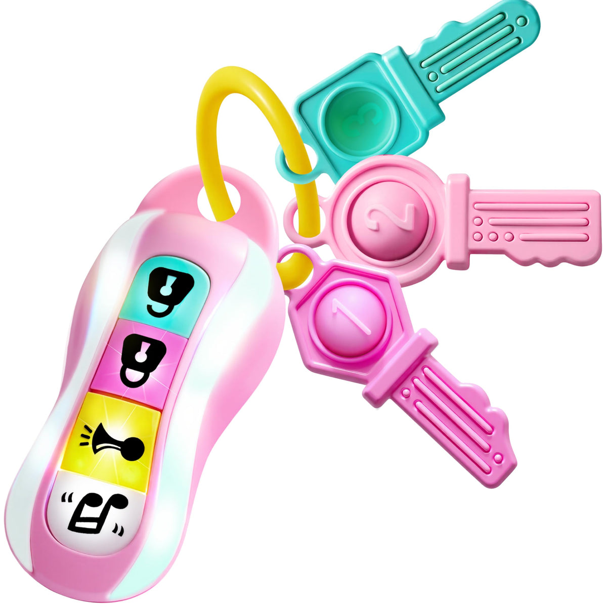 JOYIN baby car keys teether with music and lights for on-the-go engagement.