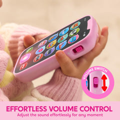 JOYIN baby learning phone pink screen with sound effects fuels imaginative play.