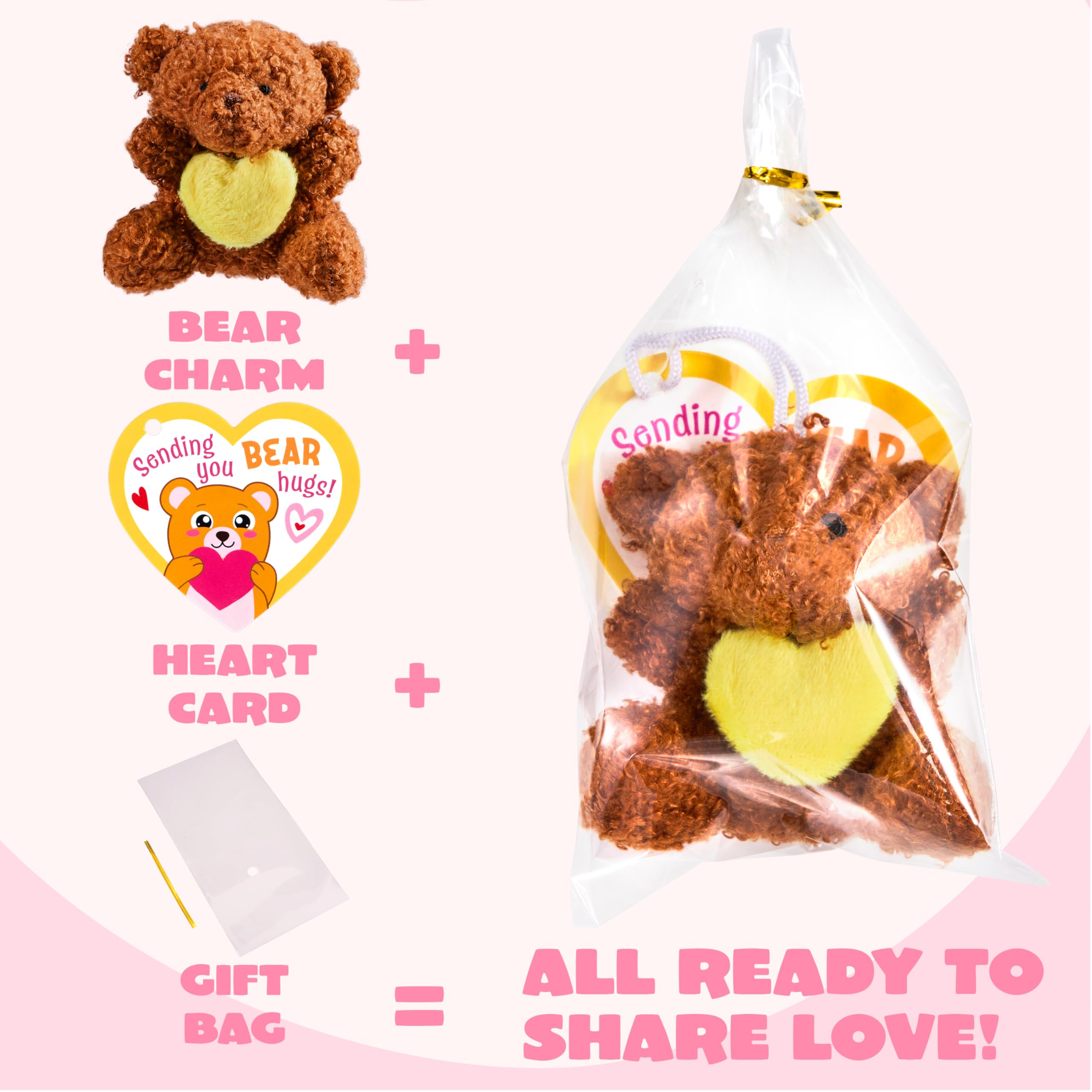 JOYIN backpack-friendly valentines bears for easy gift-giving