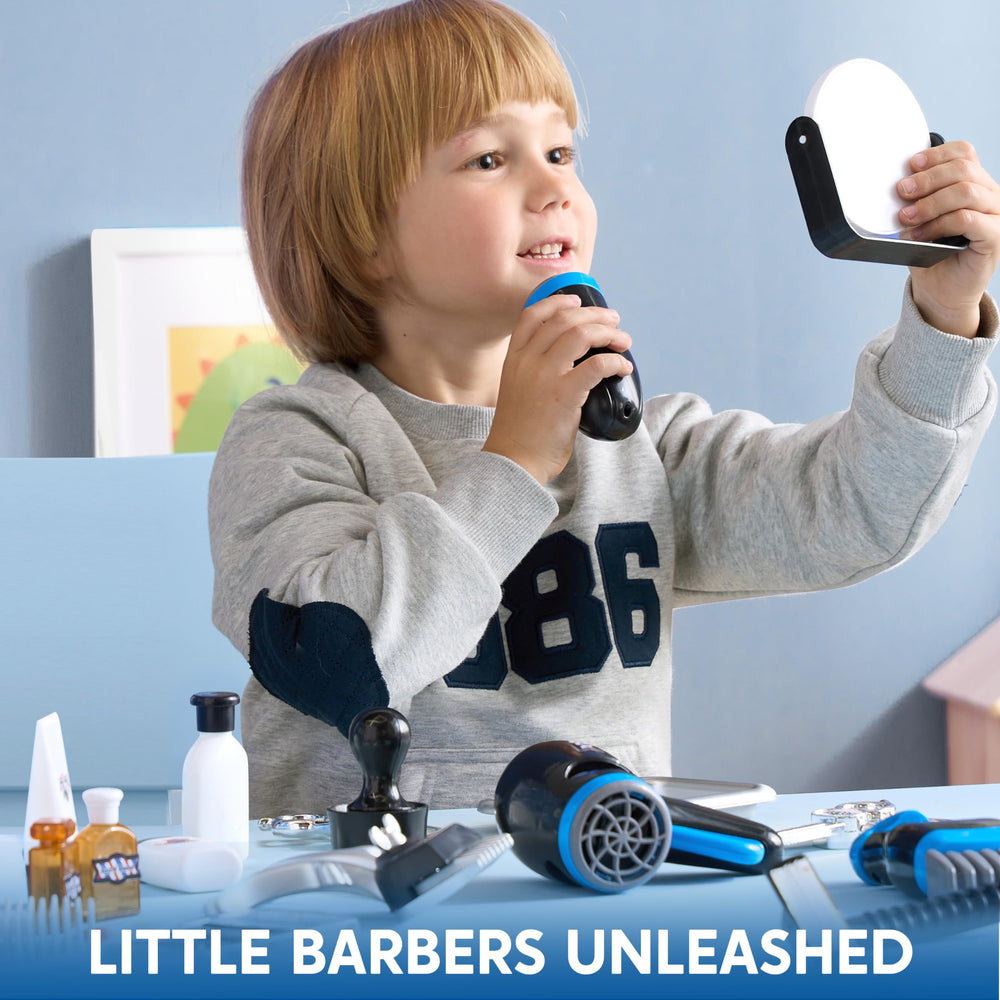 JOYIN barber shop hair trimmer toy for kids fosters fine motor skills