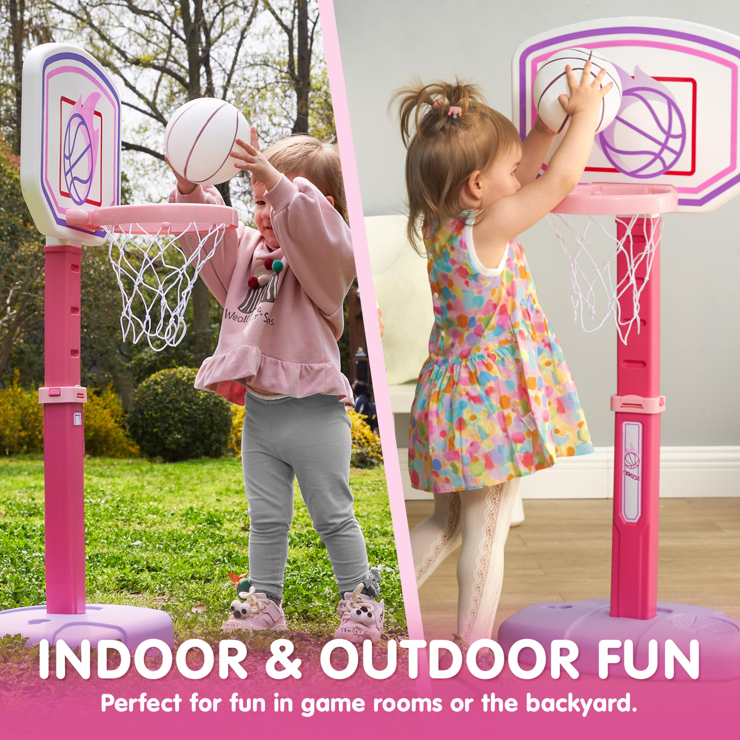 JOYIN arcade-style basketball setup encourages active play and coordination.