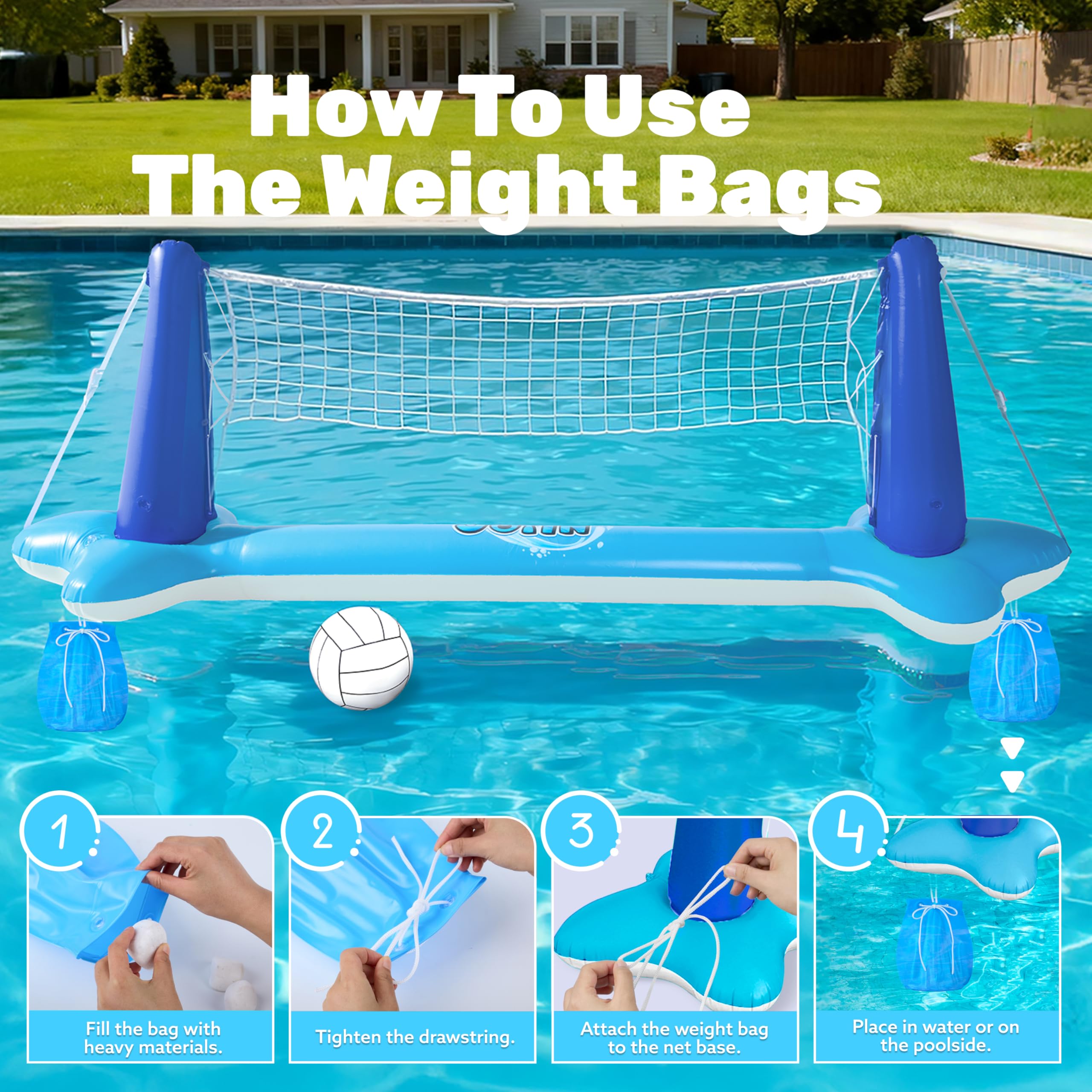 JOYIN basketball ball ideal for splashy pool games and scoring.