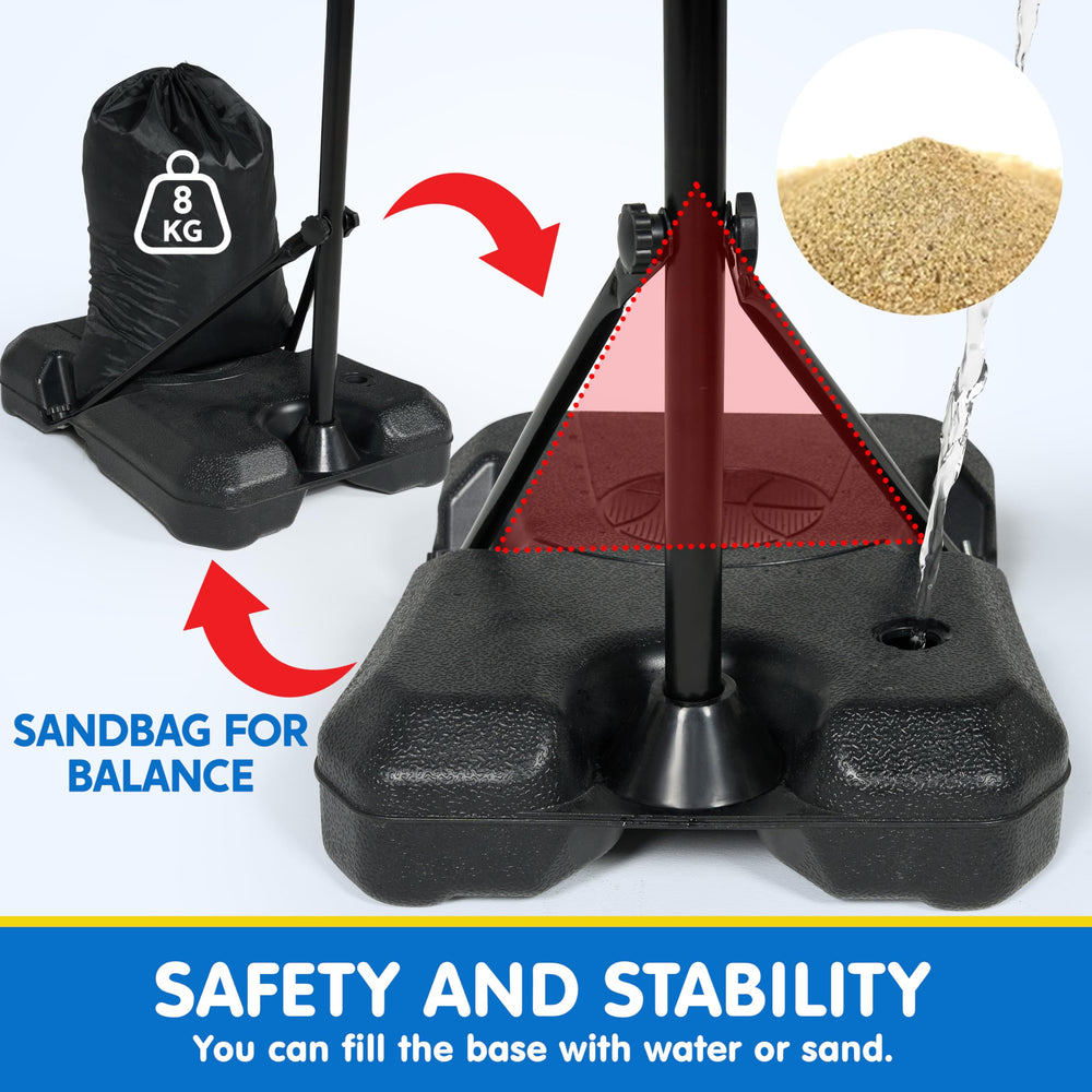 JOYIN triangular-base design provides stable support during active play.