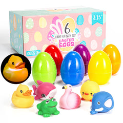 JOYIN bath time display with light-up eggs encourages safe, supervised tub play