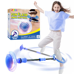 JOYIN blue ankle skip ball with flashing lights for vibrant outdoor play