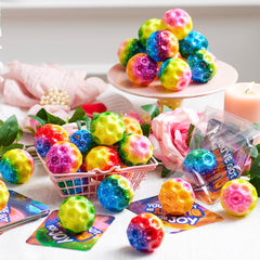 JOYIN bounce-ball image emphasizes compact two-inch size and resilience.