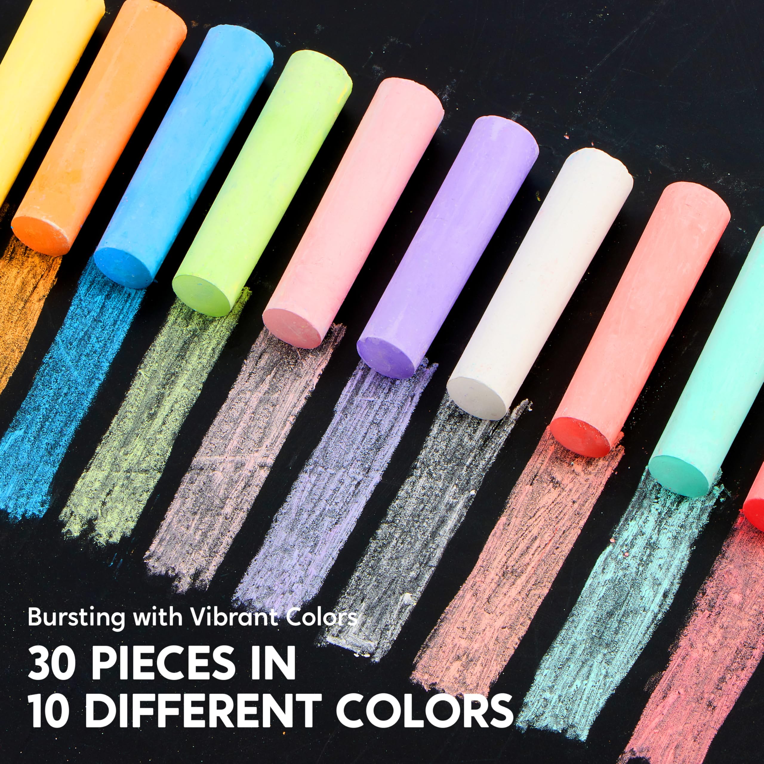 JOYIN washable sidewalk chalk for mess-free outdoor drawing on driveways and patios