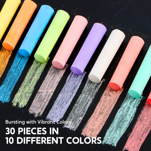 JOYIN washable sidewalk chalk for mess-free outdoor drawing on driveways and patios
