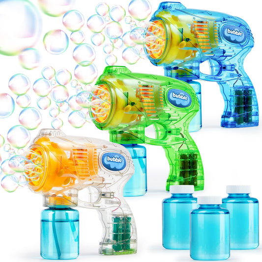 JOYIN bubble guns trio pack ready for outdoor play and laughter.