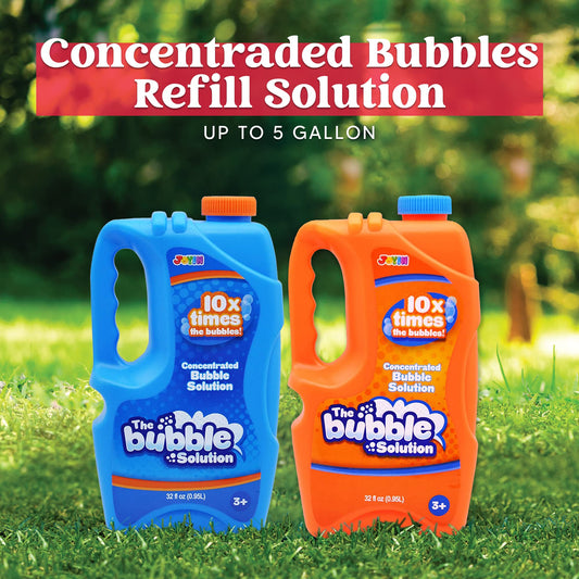 JOYIN bubble refill pour bottle allows easy refilling for bubble machines and wands.