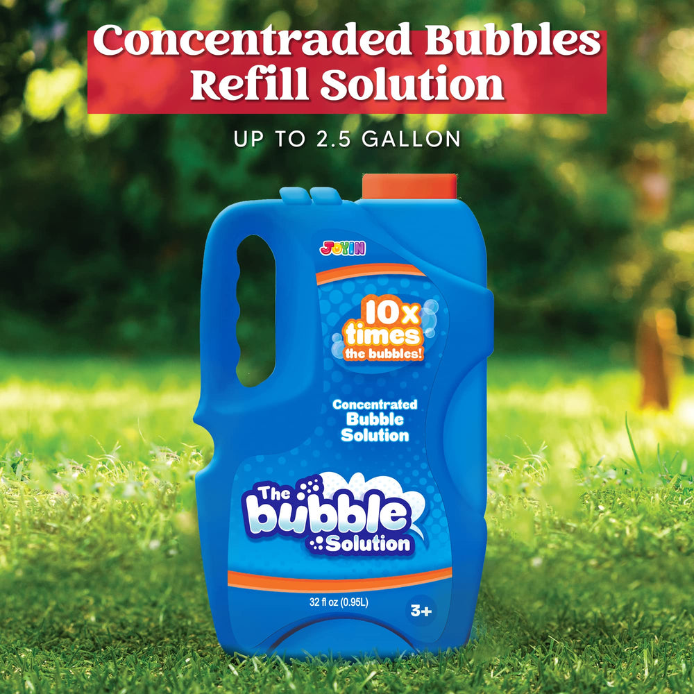 JOYIN bubble solution refill for machines provides long-lasting bubbles and easy top-up