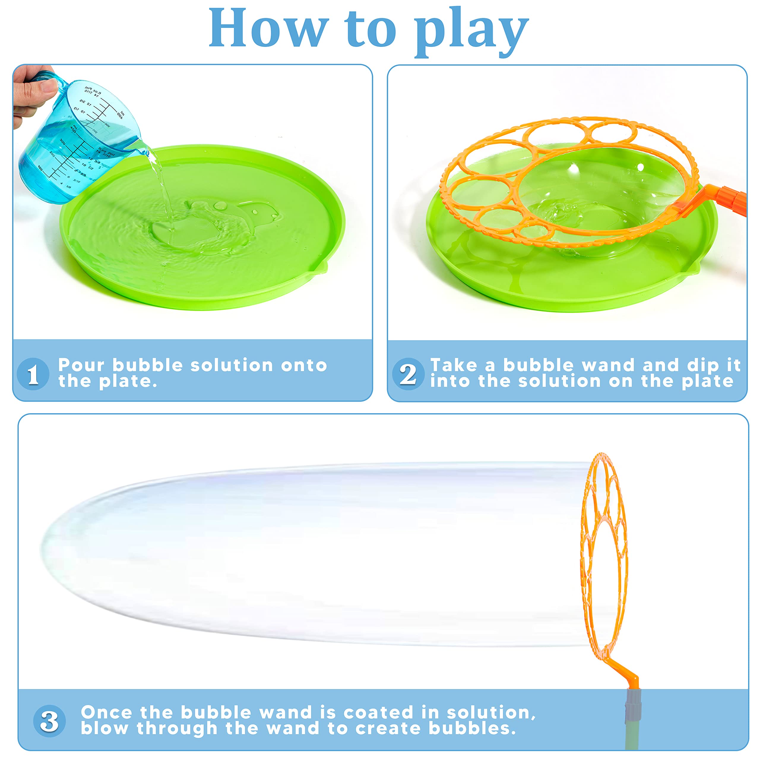 JOYIN bubble-solution-trays: convenient tools for quick refills and spill-free use.