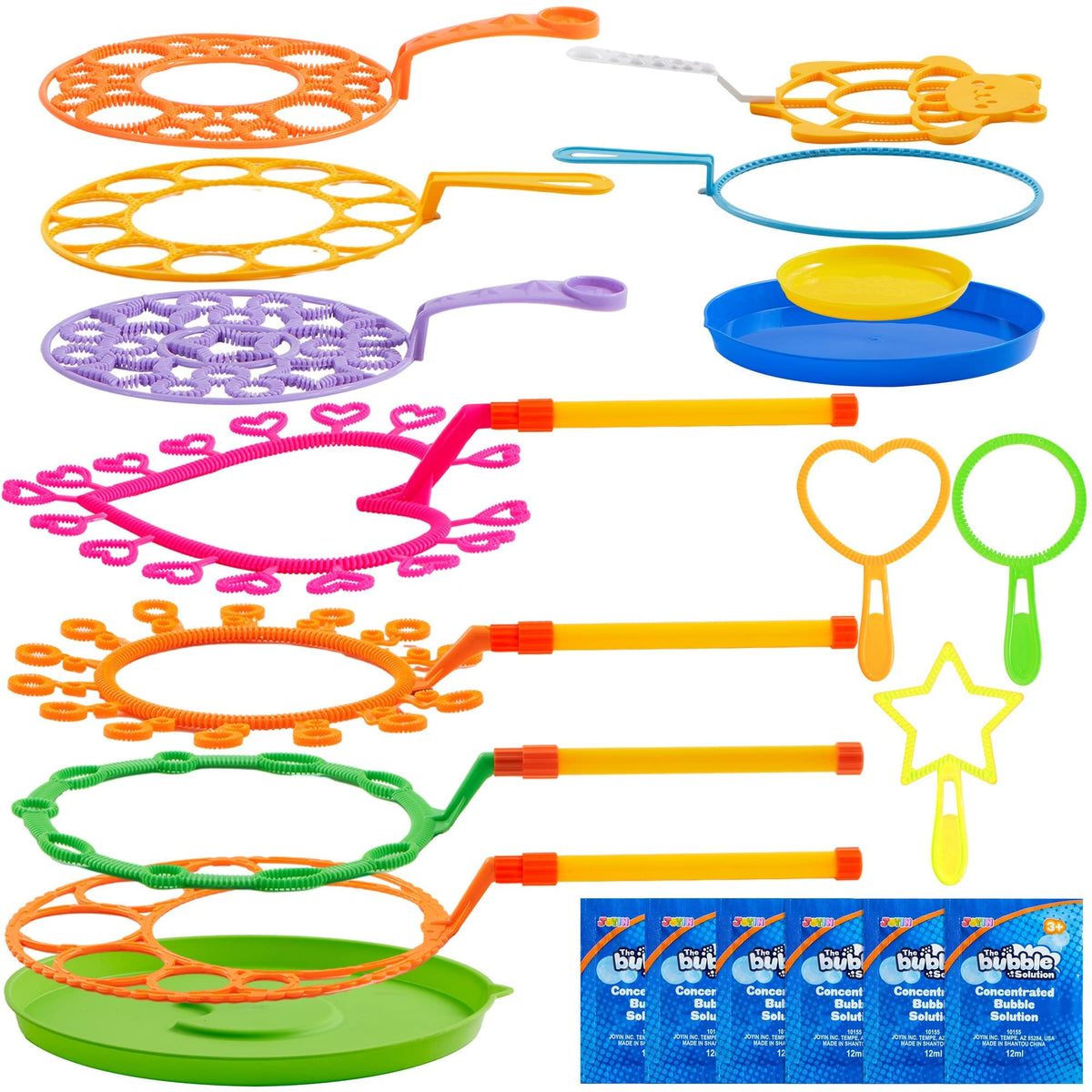 JOYIN bubble-wands-tray assembly: easy setup for a mess-free bubble station.