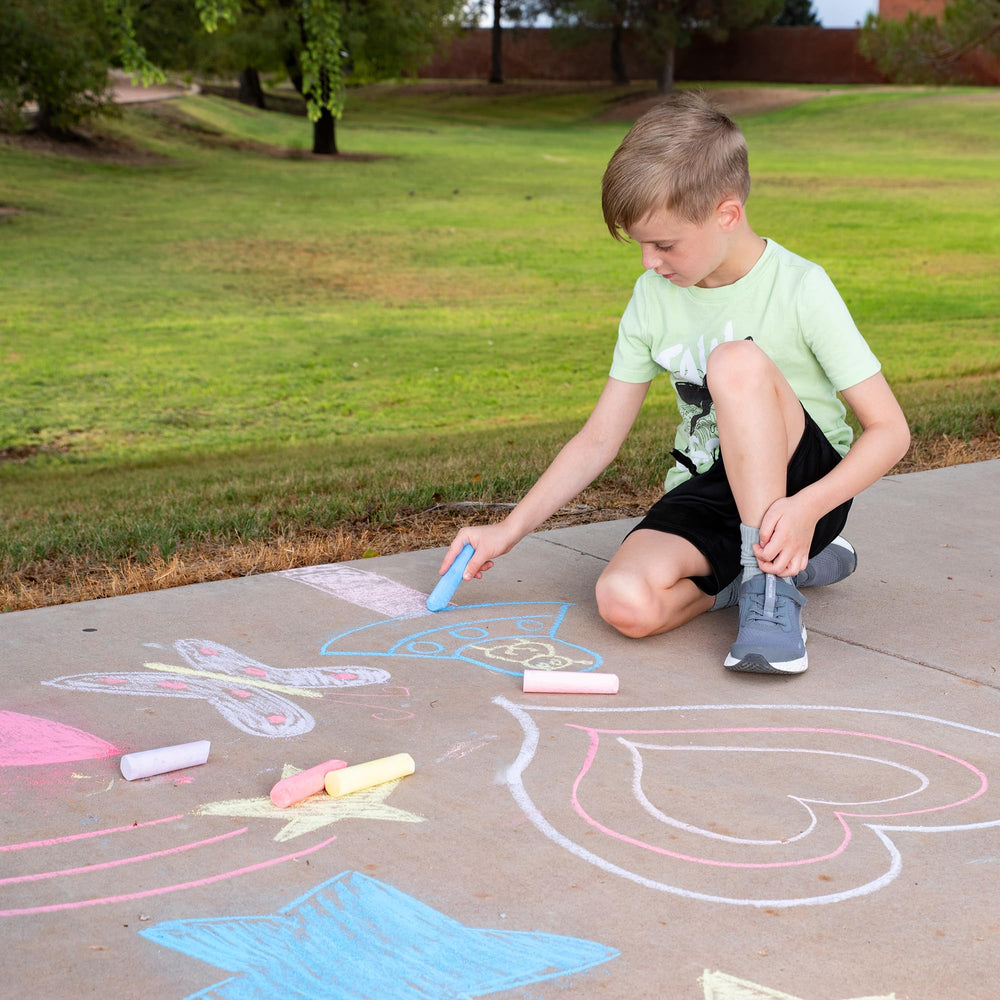 JOYIN child-safe non-toxic chalk for worry-free outdoor creativity.