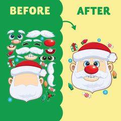 JOYIN Christmas make-a-face snowman stickers inspire cute, reusable holiday crafts.