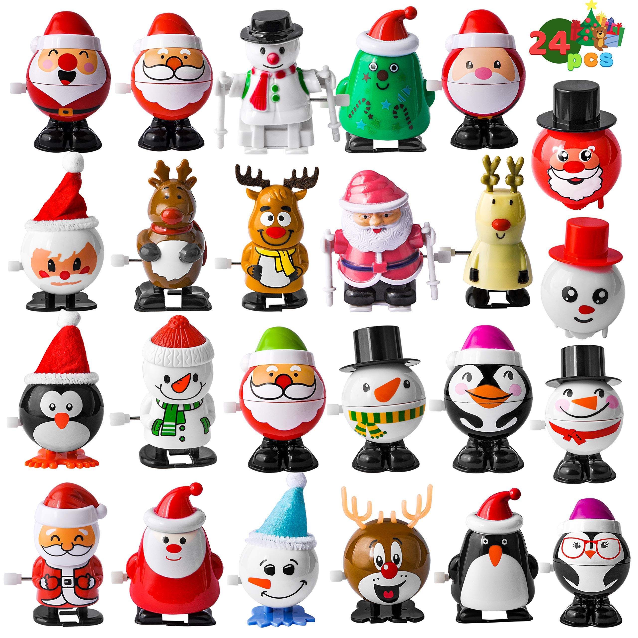 JOYIN Christmas wind-up toy hops for festive table decor.