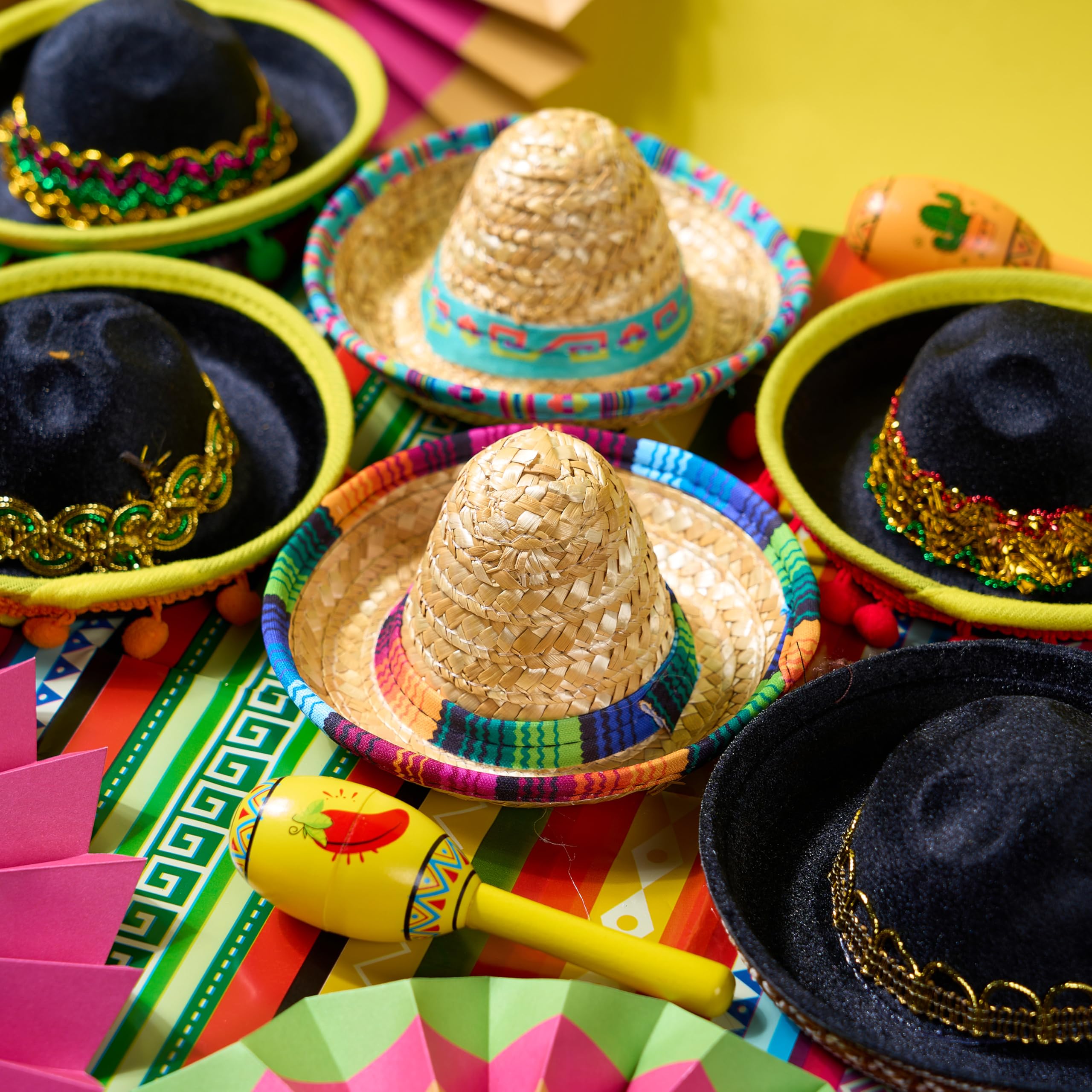 JOYIN Cinco De Mayo headbands ready for photo props and parties.