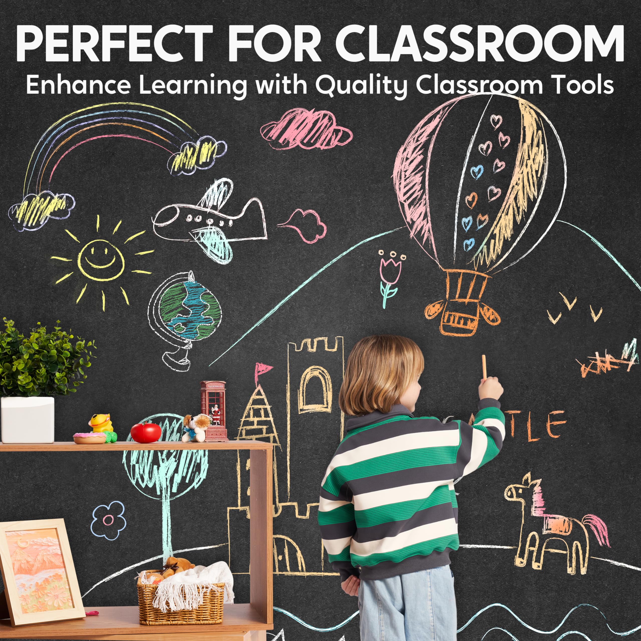 Joyin classroom scene with chalk set boosting playful learning