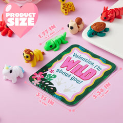 JOYIN classroom gift exchange prizes featuring colorful mini animals for party favors.