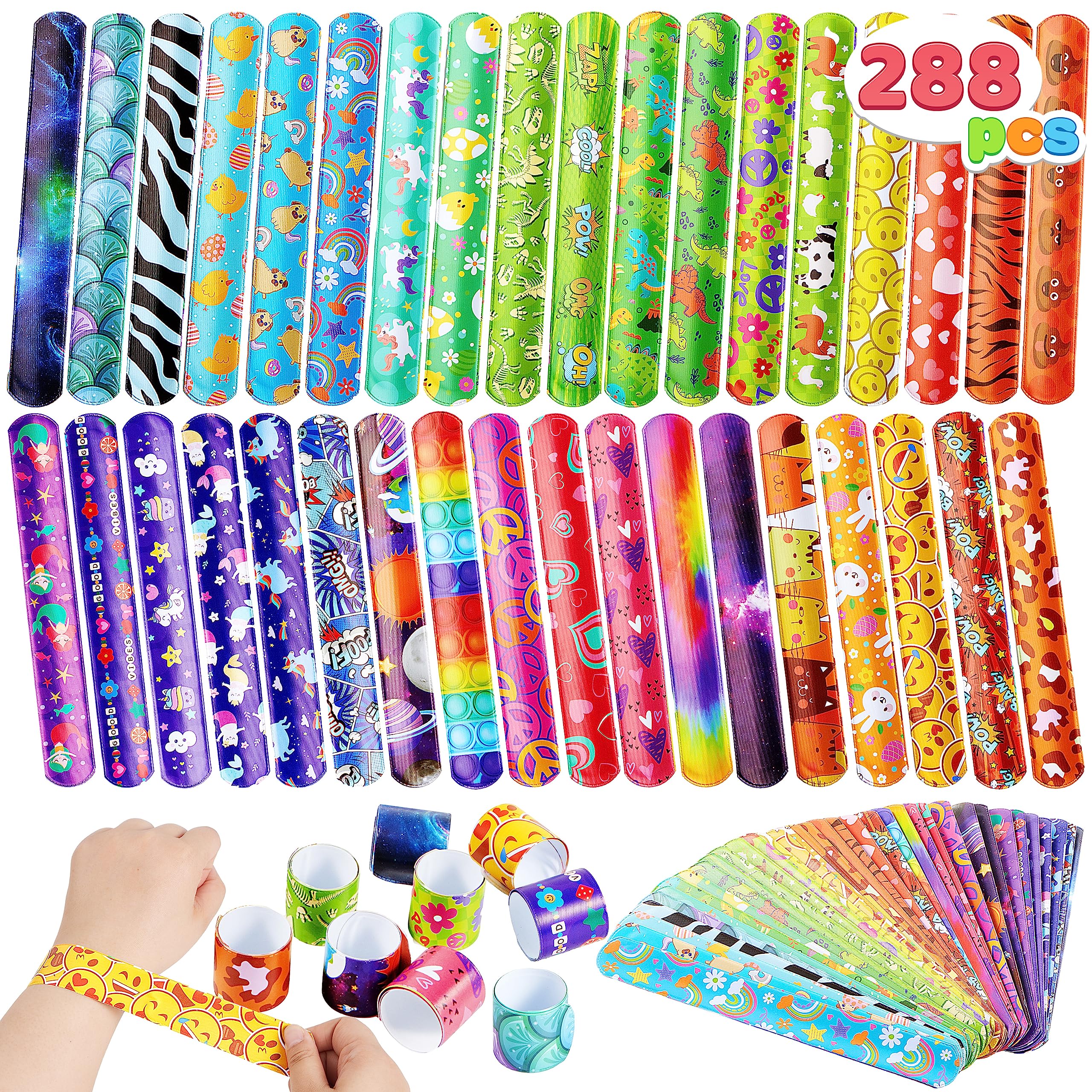 JOYIN classroom prize slap bracelet set for easy rewards and fun.