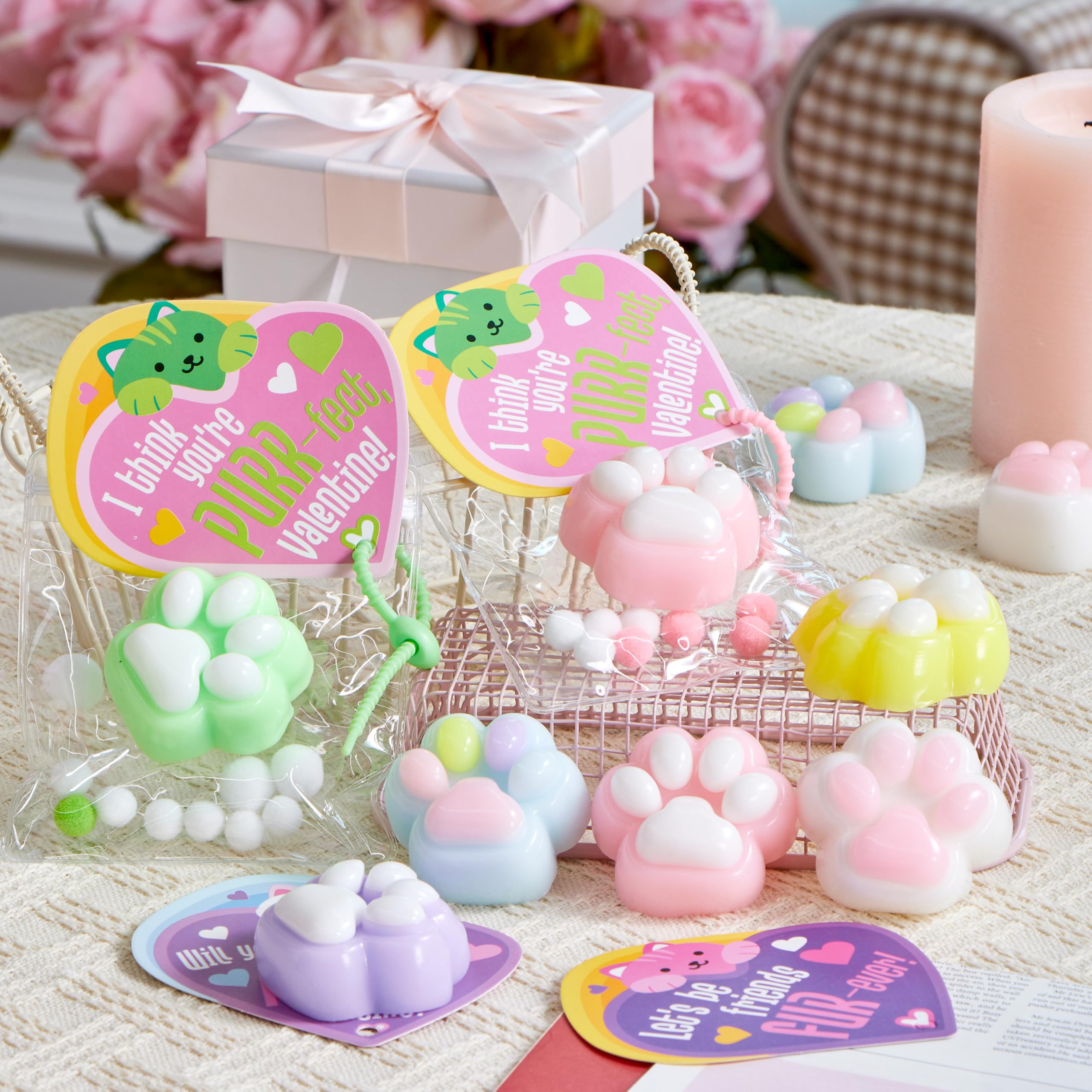 Classroom-ready JOYIN valentines gift bundle for kids.
