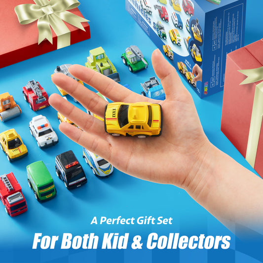 JOYIN cleaning car pull-back vehicle, smooth wheels for quick cleanup pretend play