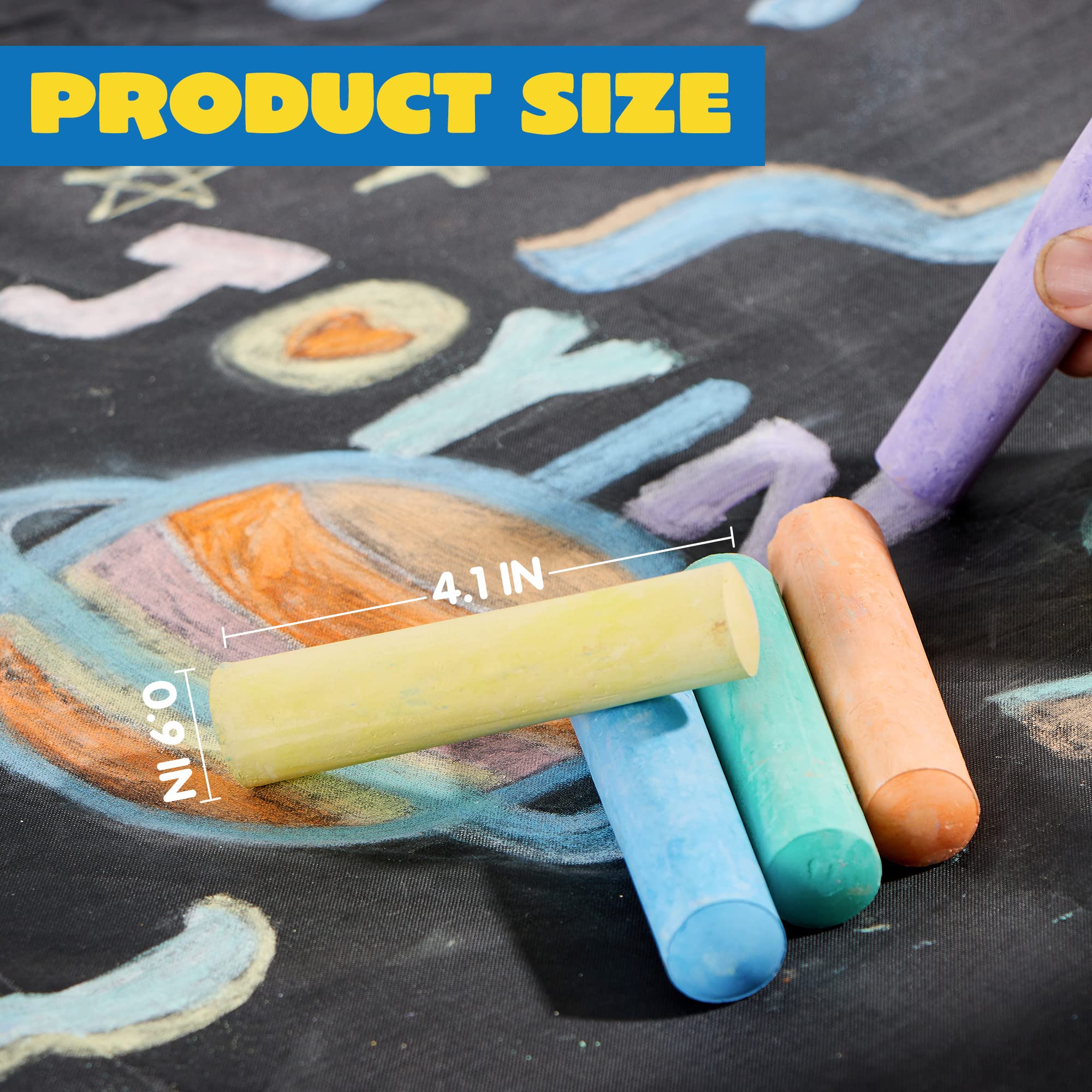 JOYIN colorful chalk pack enhances playground and patio play.