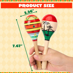 JOYIN two-tone wooden maracas add lively sound to events.