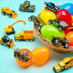 JOYIN construction trucks inside eggs encourage durable, hands-on fun