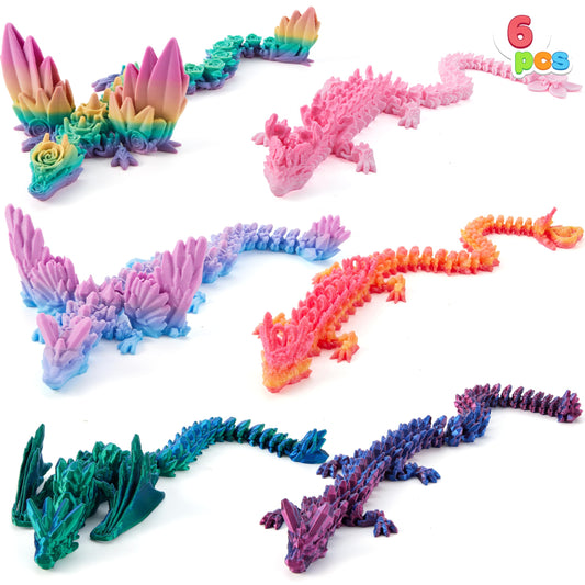 JOYIN Crystalwing Dragon wing detail for desk decor and tactile play