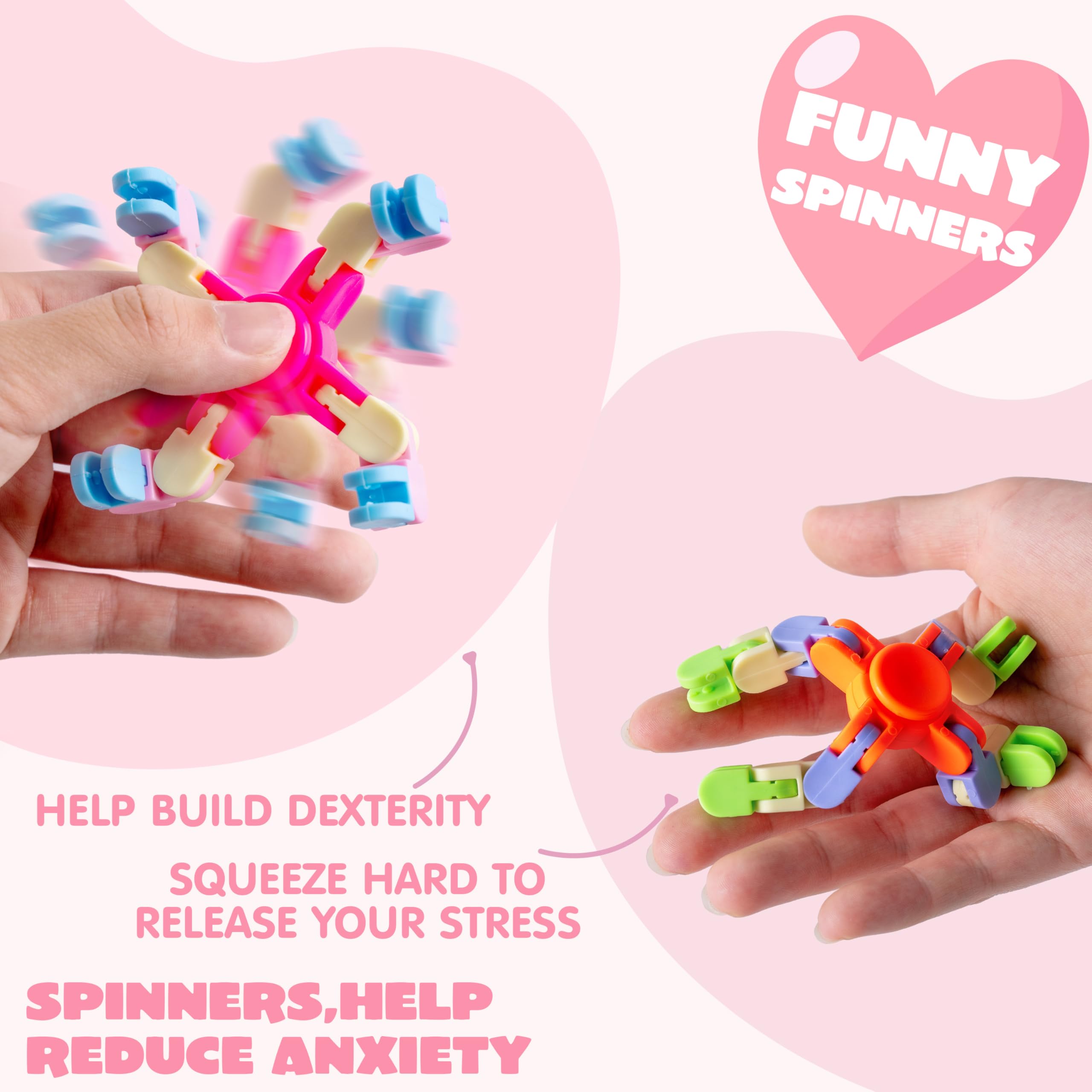 JOYIN deformable DIY spinner closeup showing flexible surface