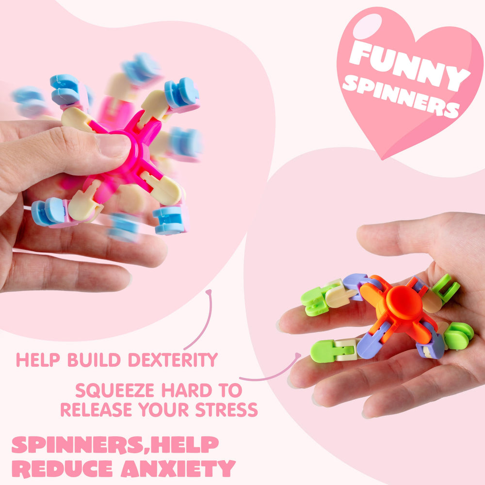 JOYIN deformable DIY spinner closeup showing flexible surface