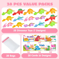 JOYIN bright-colored dino finger toys for quick, social play