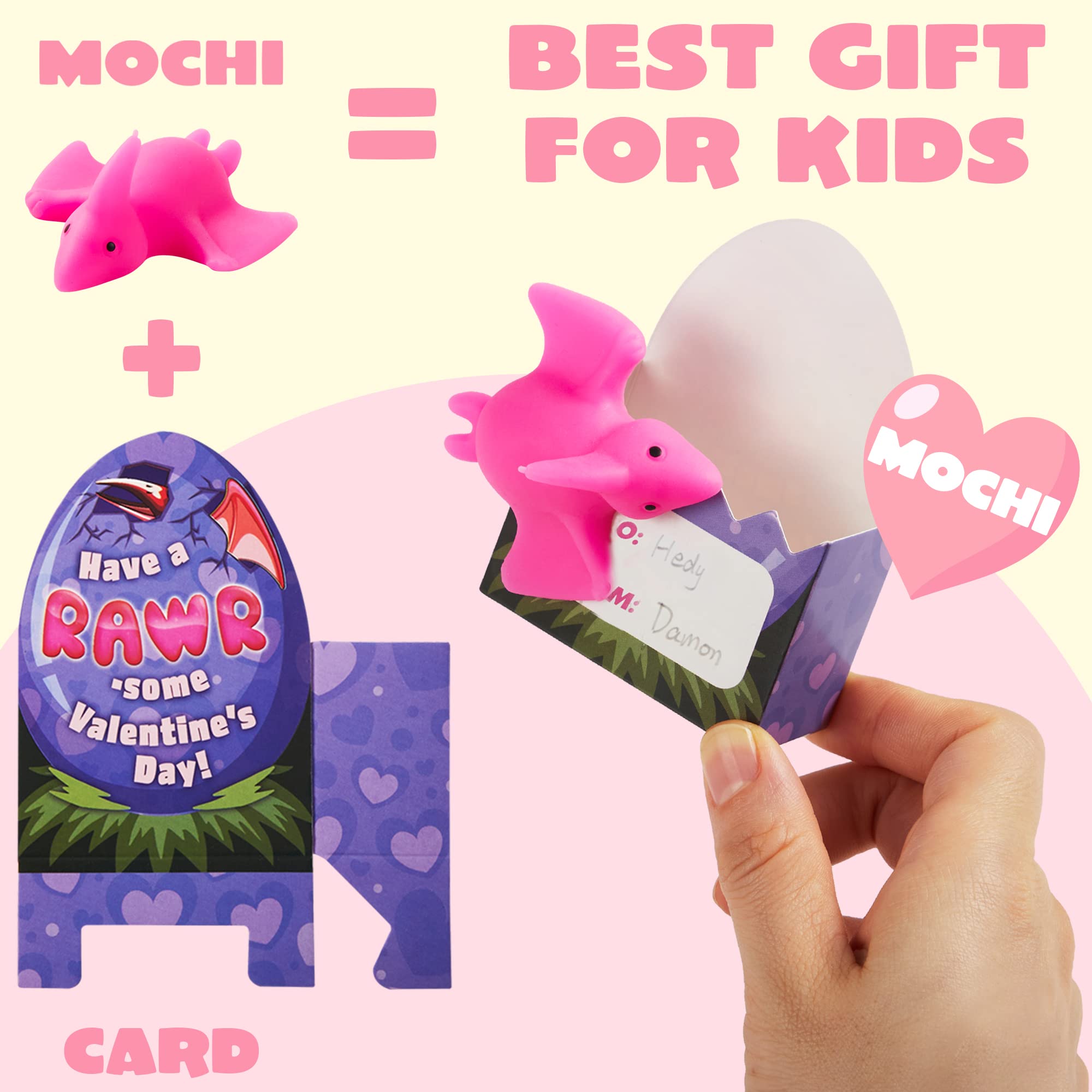 JOYIN dino mochi toy stress-relief play suitable for kids and grownups.