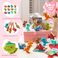 JOYIN dino toy featuring movable jaws and tails for action