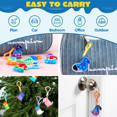 JOYIN dinosaour pop keychain durable silicone build for long-lasting fun