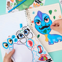JOYIN dinosaur-themed stickers enable reusable, durable art play.