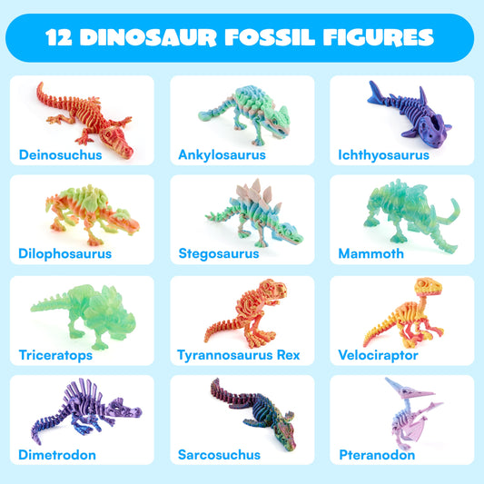 JOYIN Triceratops figure featuring flexible joints for posable display and educational storytelling.