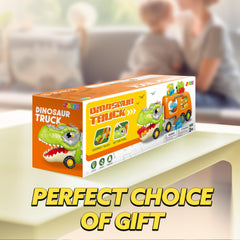 JOYIN dinosaur truck features music and lights for imaginative play.