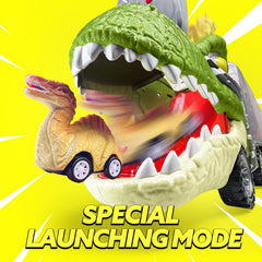 JOYIN dinosaur truck sounds and lights enhance interactive play.